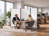 3-Fold Foldable Screen 160g Plastic Feet Polyester Fabric Carbon Steel Frame Room Divider 6FT 09706590