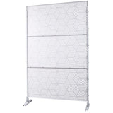 Outdoor & Indoor Privacy Metal Privacy 76" H48" W, Freestanding Decorative Privacy W465P193269