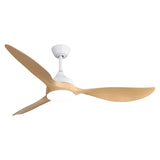 56 Inch Modern Ceiling Fans Dimmable LED Light Quiet DC Reversible Motor for Indoor & Outdoor W934P230465