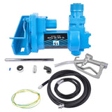 Fuel Transfer Pump Cast Iron Heavy Duty Pump 12V 15GPM for Diesel Biodiesel Blue 58243856