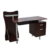 ZNTS Techni Mobili Stylish Computer Desk with Storage, Chocolate RTA-325-CH36