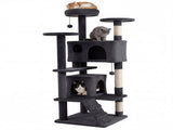 52" Tall Cat Tree Tower with Perches & Condos, Multi-Cat Playground with Scratching Posts 73738859