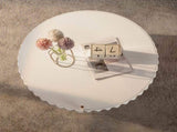 Round Fluted Storage Table with Lift-Off Lid, Sleek Texture, Perfect for Modern Living W3081P389033