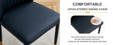A set of 4 dining black dining chair set, PU material high backrest seats and sturdy leg W1151P191427