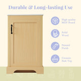 20" Bathroom Vanity with Sink, Bathroom Cabinet with Soft Closing Door, Storage Rack and Adjustable N725P208369D