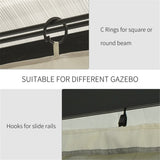 Universal Gazebo Sidewallt Coffee-AS 42899306