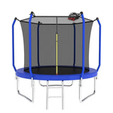 10FT Trampoline with Basketball Hoop, ASTM Approved Reinforced Type Outdoor Trampoline with K1163P147143