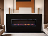 62 inch Fireplace Mantel, Black Finish B108P255366