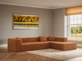 105.5" Modular L-Shaped Sectional Floor Couch, Deep Seat Tufted Comfy Sofa set with Chaise for 01956177