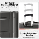2 Piece Luggage Set with Bags Expanable Spinner Wheels ABS Lightweight Suitcase with TSA Lock N732P198745B