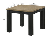 Brown Black 3-Piece Living Room Table Set Table Top Cocktail Table and Two Matching End Tables B011P244305