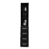 Vanguard Linen Cabinet, Three Shelves, Four Drawers White B200P286969