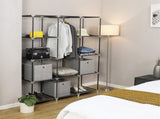 67" Portable Closet Organizer Wardrobe Storage Organizer with 10 Shelves Quick and Easy to Assemble 39192486
