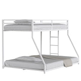 Same as B083P160614 Adam Sturdy Twin over Full Bunk Bed Metal White for Kids Adult, Low Profile B083P170884
