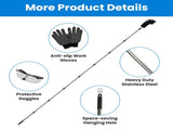 10.5FT Gutter Cleaning Brush With Telescoping Handle Rain Gutter Cleaner Extendable Gutter Cleaning 32898423