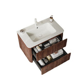 NOOR 30" Bathroom Vanity Sink, Modern Wall-Mounted Floating Plywood Bathroom Storage Cabinet W2615P193152