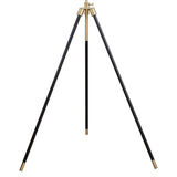 ZNTS Black and Gold Tripod Drum Shade Floor Lamp B062P153722