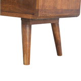 Artisan Furniture Solid Wood Curved Chestnut Media Unit B182P280763