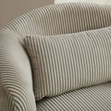 34.25 "Wide Upholstered Corduroy 360&deg Swivel Barrel Soft Accent Chair with Pillow, Circular W3118P253971