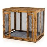 ZNTS Furniture Dog Crate with Tray for Large Dogs, Indoor Aesthetic Puppy Kennel Pet House Dog Cage with 54164521