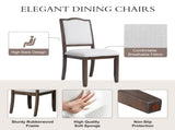 Farmhouse Dining Chairs Set of 4, Upholstered Dining Chairs with High Back, Modern Seating for N752P271803D