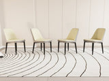 A set of 4 dining chair, modern style chair made of high-quality PU Leather fabric with thick soft W2189P168411
