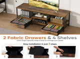 47" TV Stand for 65" TVs, Media Console with Built-In USB, Type-C & AC Charging Station, 84170196