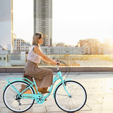 7 Speed, Steel Frame, Multiple Colors 24 Inch Ladies Bicycle W1019P165872