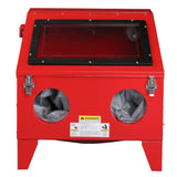 ZNTS 40 Gallon Bench Top Air Sandblasting Cabinet Sandblaster Abrasive Blast Large Cabinet with Gun and 4 42974085