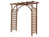 Beautiful And Practical Garden Arch Dark Brown 64813240