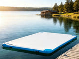10 X 7ft Large Inflatable Floating Dock Mat Raft Island with Air Pump And Backpack for Pool Beach 11557308