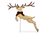 5FT Lighted Jumping Reindeer Christmas Decorations, Pre-lit Holiday Decor with 100 Warm White LED 05571004