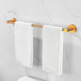ZNTS Bathroom Hardware Set, Thicken Space Aluminum 6 PCS Towel bar Set- Brushed Gold 24 Inches Wall 85205512