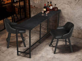 71-Inch Bar Table - 209 lbs Capacity Pub Height Table with Durable MDF Top & Metal Frame, 05021077