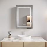 26x20 inch Bathroom Medicine Cabinet with LED Mirror, Anti-Fog, Waterproof, 3000K6000K Single Door W1738100833