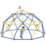 ZNTS 10ft Geometric Dome Climber Play Center, Kids Climbing Dome Tower with Hammock, Rust & UV Resistant MS322583AAC