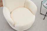 Polyester Swivel Barrel Chair, Swivel Accent Chairs Armchair for Living Room, Reading Chairs for W1361P149653