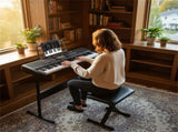 61 Key Beginner Piano Keyboard Electric Keyboard Kit with Adjustable Stand and Stool 04019248