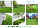 Artificial Grass Turf -3.3FTx32.3FT 0.8"Indoor/Outdoor Synthetic Fake Grass,for Garden yard 00957123