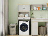 Over the Washer, Dryer and Robot Vacuum Storage Cabinet suitable for Compact Washing Machines, W1120P327070
