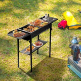 ZNTS Portable Charcoal Grills for Outdoor BBQ, Foldable Kabob Barbecue Grill for Camping Hibachi BBQ 53025159