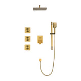 Shower System with Shower Head, Hand Shower, Slide Bar, Bodysprays, Shower Arm, Hose, Valve Trim, W928105126