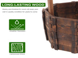 Outdoor Reinforced And Anticorrosive Wooden Wishing Well Flowerpot 55358989