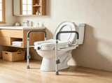 5-Inch Elevated Toilet Seat Riser with Handles 350 lbs Capacity 00094666