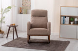 COOLMORE Rocking Chair, Modern Glider Chair, Recliner Armchair with Wood Legs and Side Pocket, W39594818