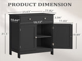 Black particleboard with melamine veneer, 60*30*80cm, double doors, single drawer, bathroom vanity 30274600
