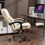 ZNTS Massage Office Chair with Heat, Footrest, Beige W2069P174877