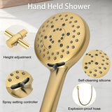 Shower System with Shower Head, Hand Shower, Slide Bar, Bodysprays, Shower Arm, Hose, Valve Trim, W928104462
