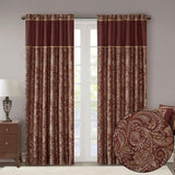Jacquard Curtain Panel Pair B03598086