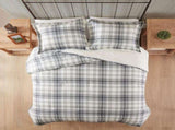 Full/Queen Faux Wool to Faux Fur Down Alternative Comforter Set B035100727